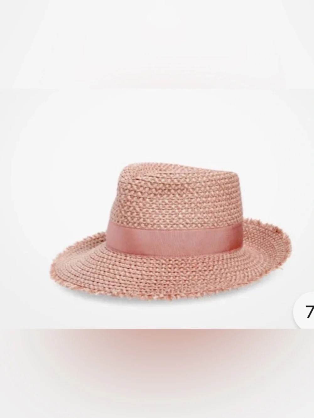 NEW Eric Javits Look Again Packable Blush Fedora - Picture 2 of 10